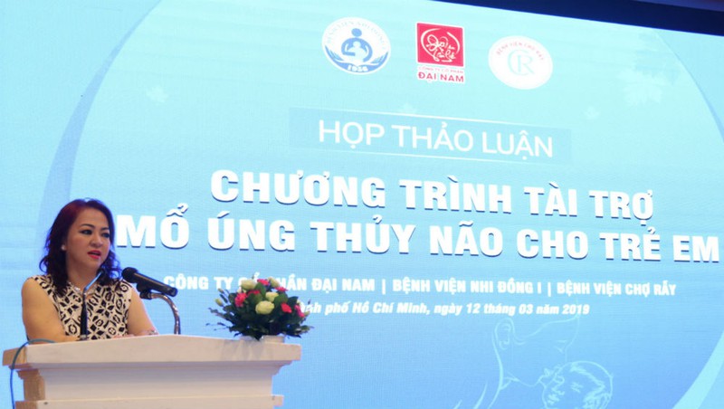 CEO Nguyễn Phương Hằng – Chủ tịch quỹ từ thiện Hằng Hữu phát biểu tại một hội thảo