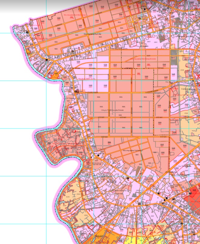 Bản đồ kế hoạch sử dụng đất của xã An Tây