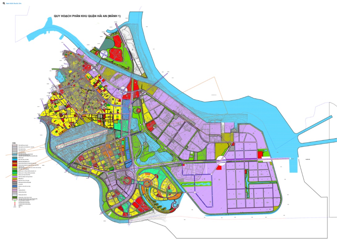 Bản đồ kế hoạch sử dụng đất quận Hải An