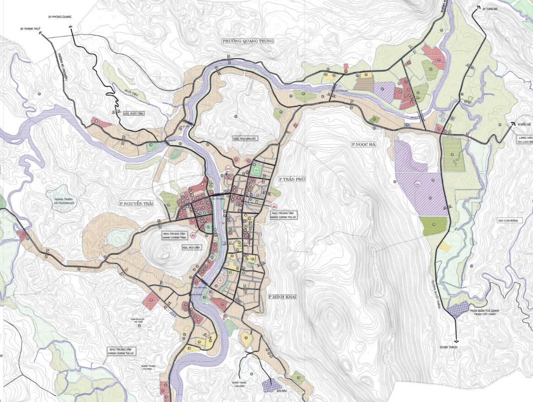 Bản đồ hiện trạng sử dụng đất thành phố Hà Giang 