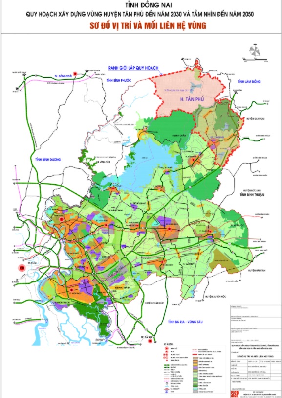Quy hoạch huyện Tân Phú đến năm 2030 và tầm nhìn 2050 tỉnh Đồng Nai