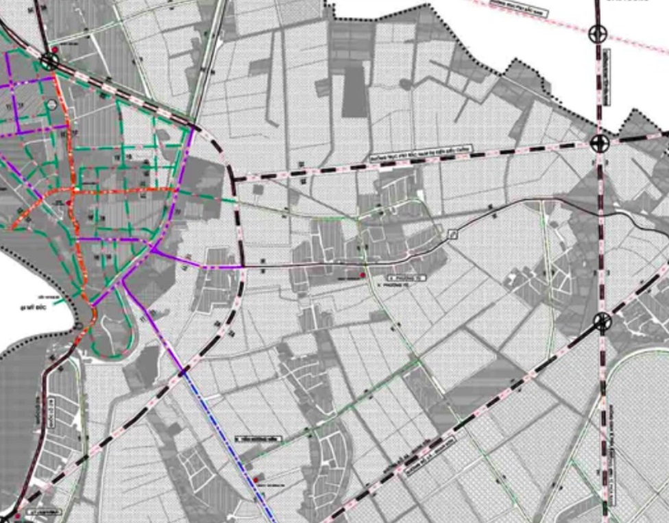 Bản đồ quy hoạch giao thông xã Phương Tú.