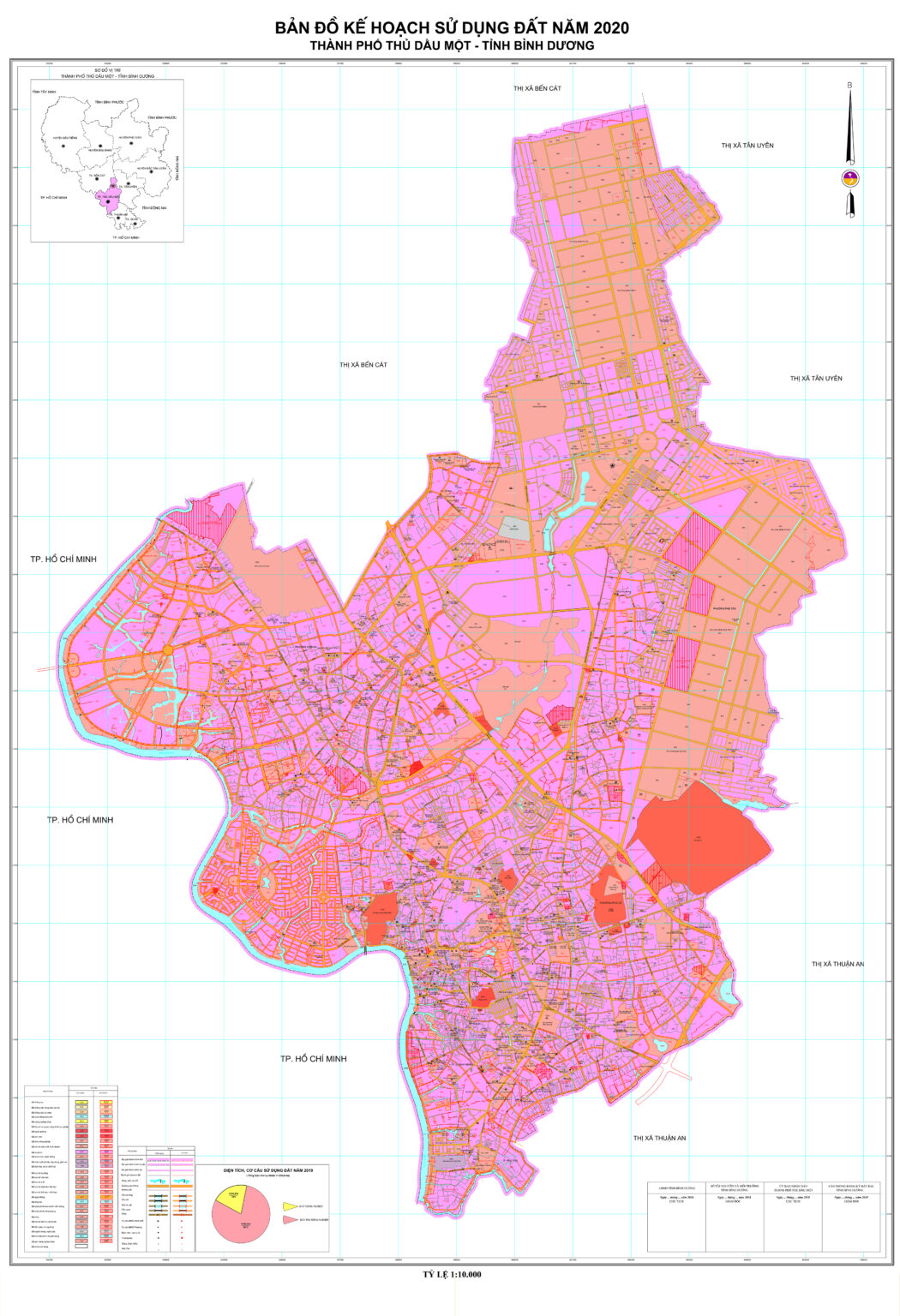 Bản đồ quy hoạch sử dụng đất thành phố Thủ Dầu Một