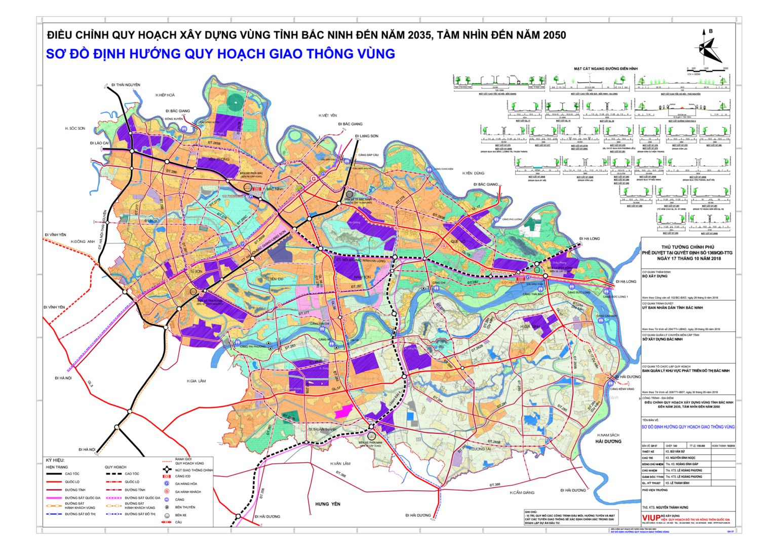 Bản đồ quy hoạch giao thông thành phố Bắc Ninh