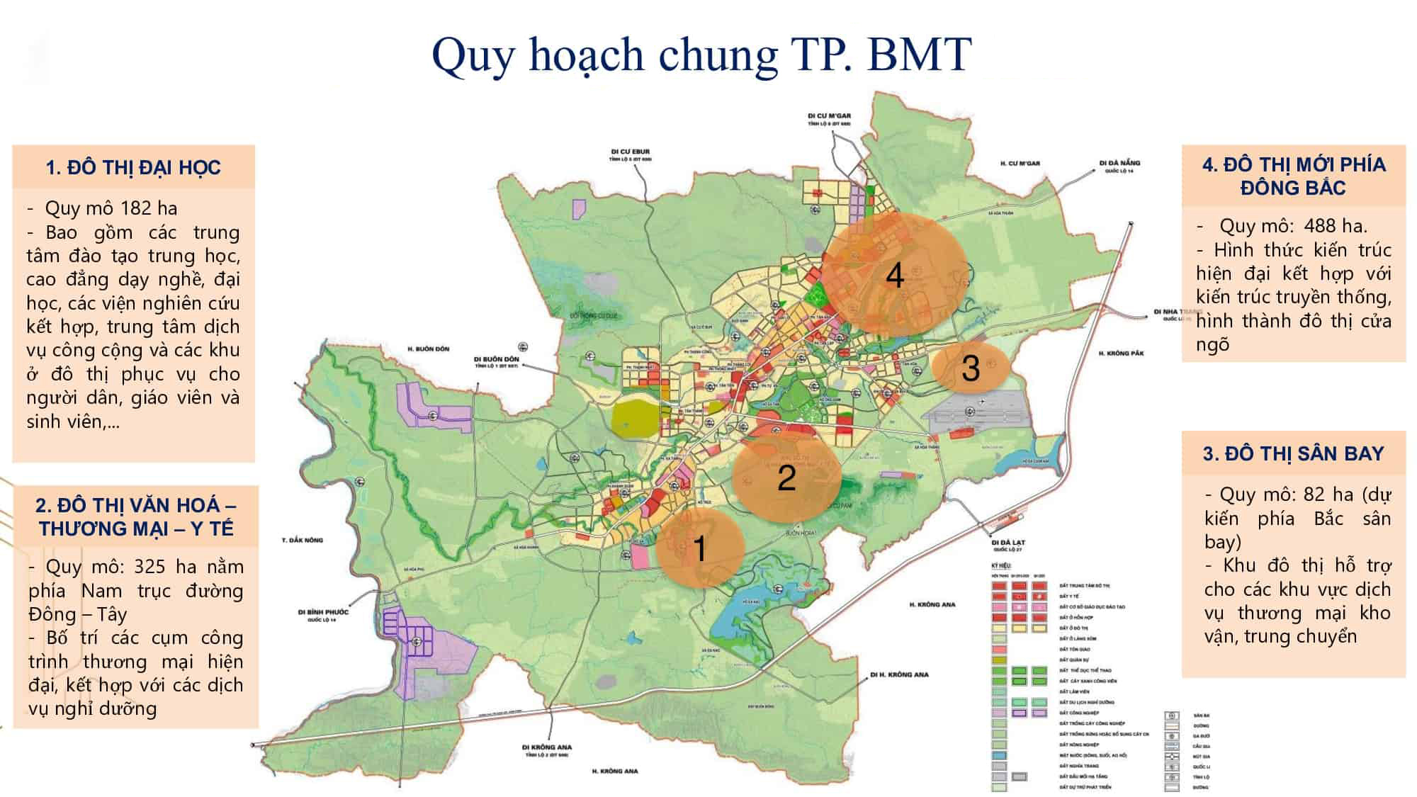 Bản đồ quy hoạch thành phố Buôn Ma Thuột, Đắk Lắk