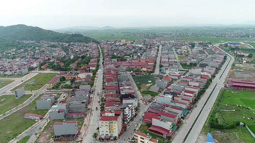 Một góc huyện Yên Dũng tỉnh Bắc Giang