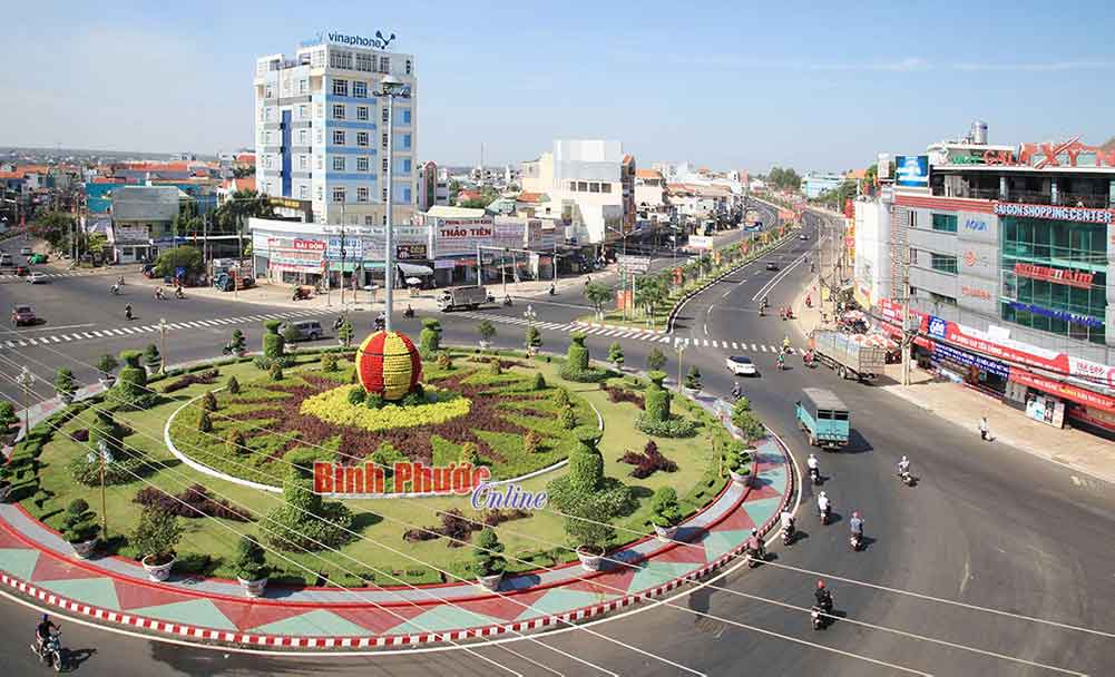 Trung tâm thành phố Đồng Xoài tỉnh Bình Phước