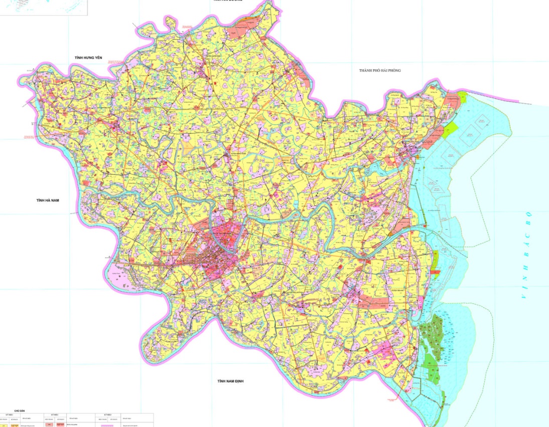 Bản đồ kết hoạch sử dụng đất 2021-2030 của thành phố Thái Bình