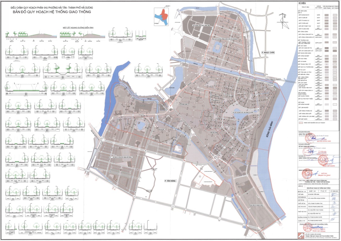 Bản đồ quy hoạch giao thông phường Hải Tân TP Hải Dương