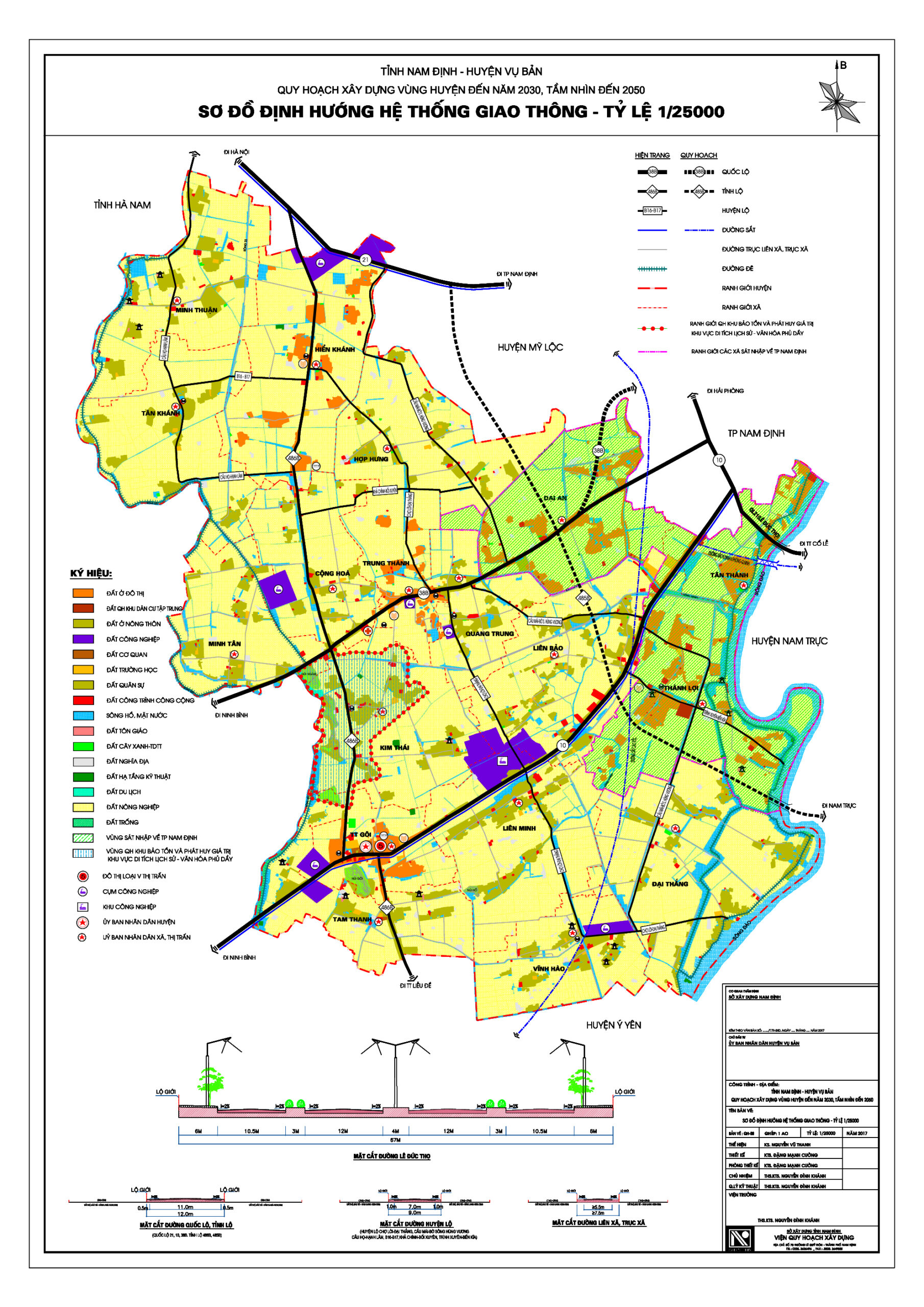 Bản đồ định hướng giao thông tỉnh Nam Định