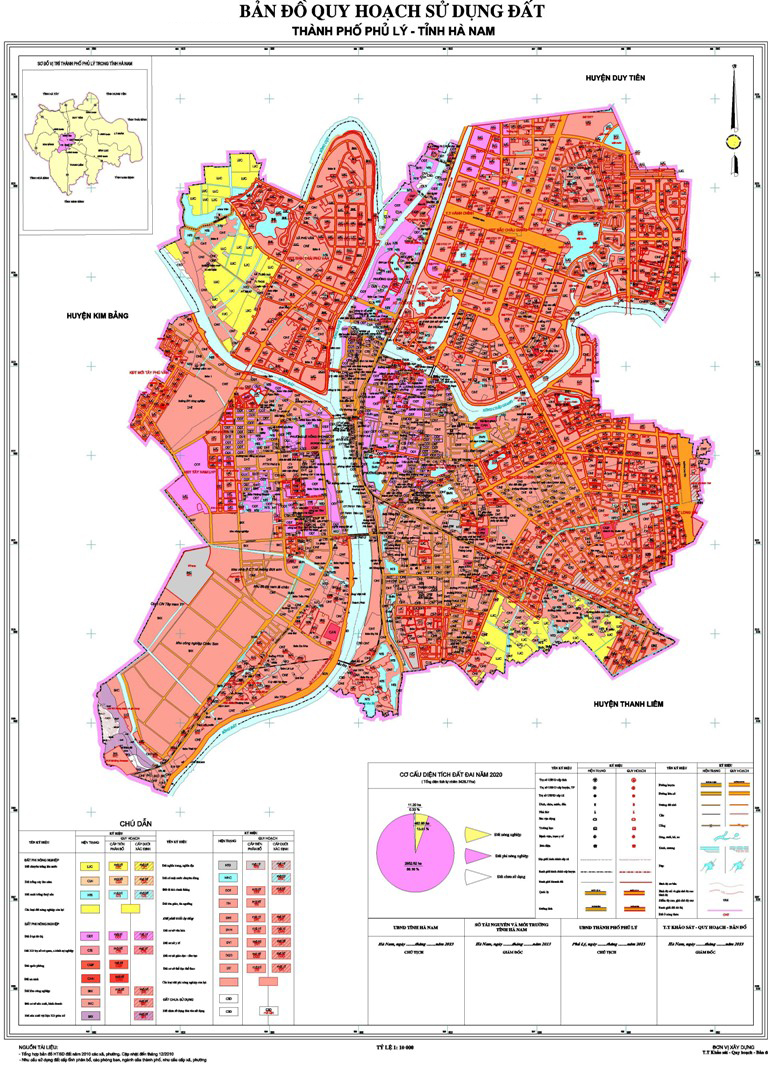 Bản đồ quy hoạch thành phố Phủ Lý, tỉnh Hà Nam