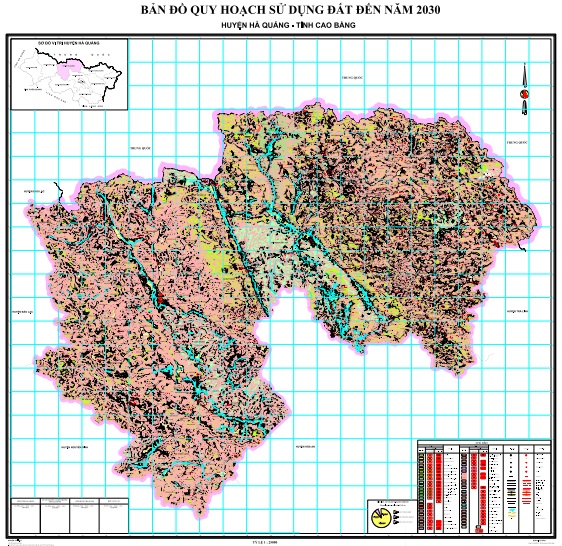 Bản đồ quy hoạch sử dụng đất thời kỳ 2021-2030, huyện Hà Quảng, tỉnh Cao Bằng