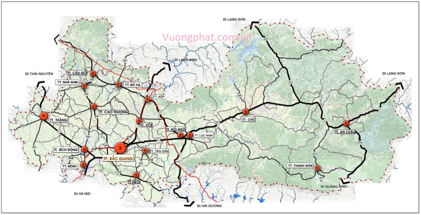Hệ thống đô thị tỉnh Bắc Giang