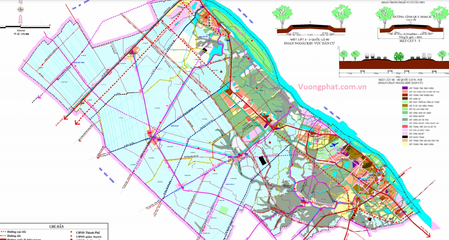 Bản đồ quy hoạch giao thông thành phố Cần Thơ đến 2030