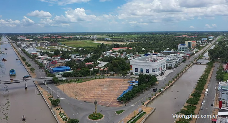 Một góc thành phố Vị Thanh tỉnh Hậu Giang