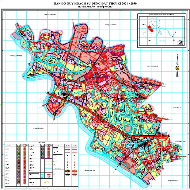 Bản đồ quy hoạch sử dụng đất thời kỳ 2021-2030, huyện An Lão, thành phố Hải Phòng