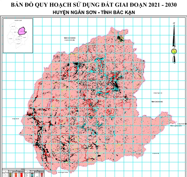 Bản đồ quy hoạch sử dụng đất thời kỳ 2021-2030, huyện Ngân Sơn