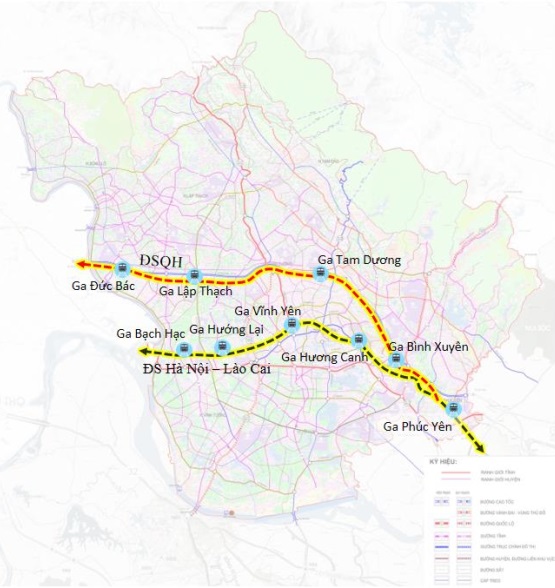 Bản đồ định hướng phát triển mạng lưới đường sắt quốc gia