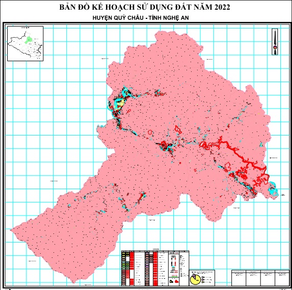 Bản đồ kế hoạch sử dụng đất năm 2022, huyện Quỳ Châu