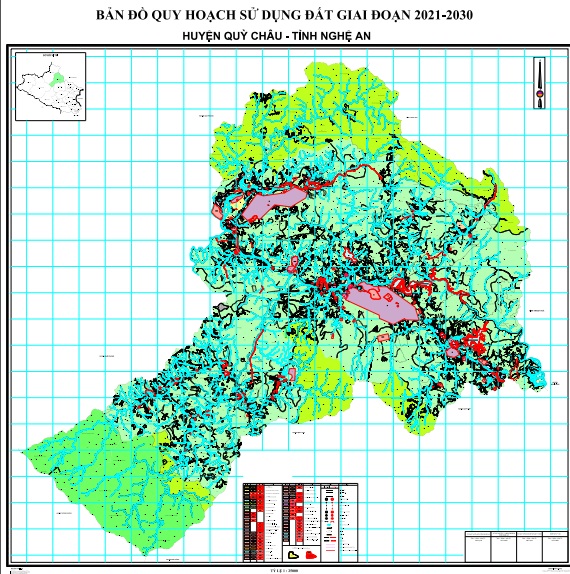 Bản đồ quy hoạch sử dụng đất đến 2030, huyện Qùy Châu