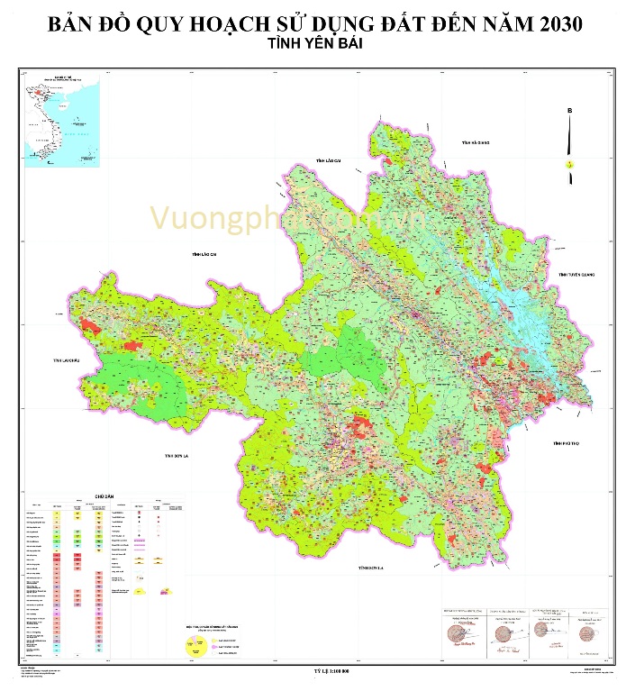 Bản đồ quy hoạch sử dụng đất thành phố Yên Bái