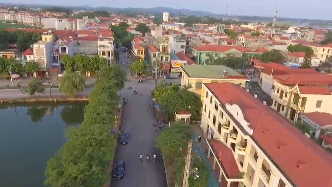 Một góc trung tâm huyện Việt Yên tỉnh Bắc Giang