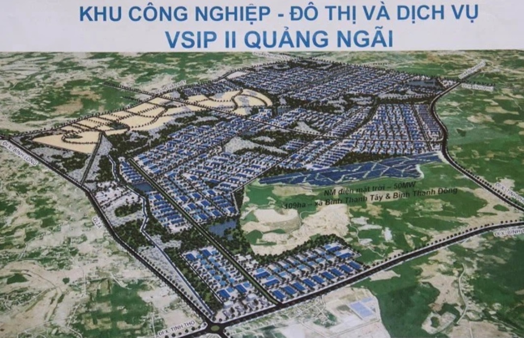 Phối cảnh KCN VSIP II - Quảng Ngãi. (Ảnh: Cổng thông tin tỉnh Quảng Ngãi).