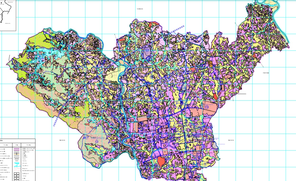 Bản đồ quy hoạch sử dụng đất đến 2030 thành phố Sống Công tỉnh Thái Nguyên