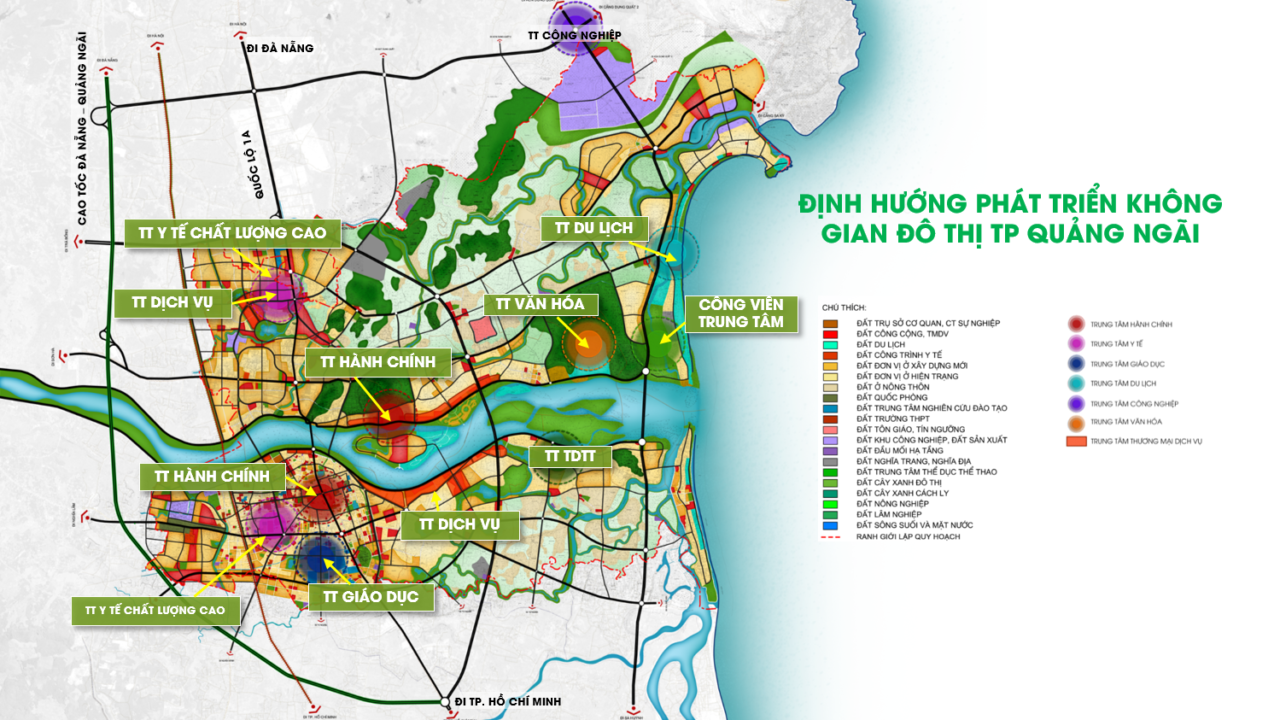 Bản đồ quy hoạch thành phố Quảng Ngãi