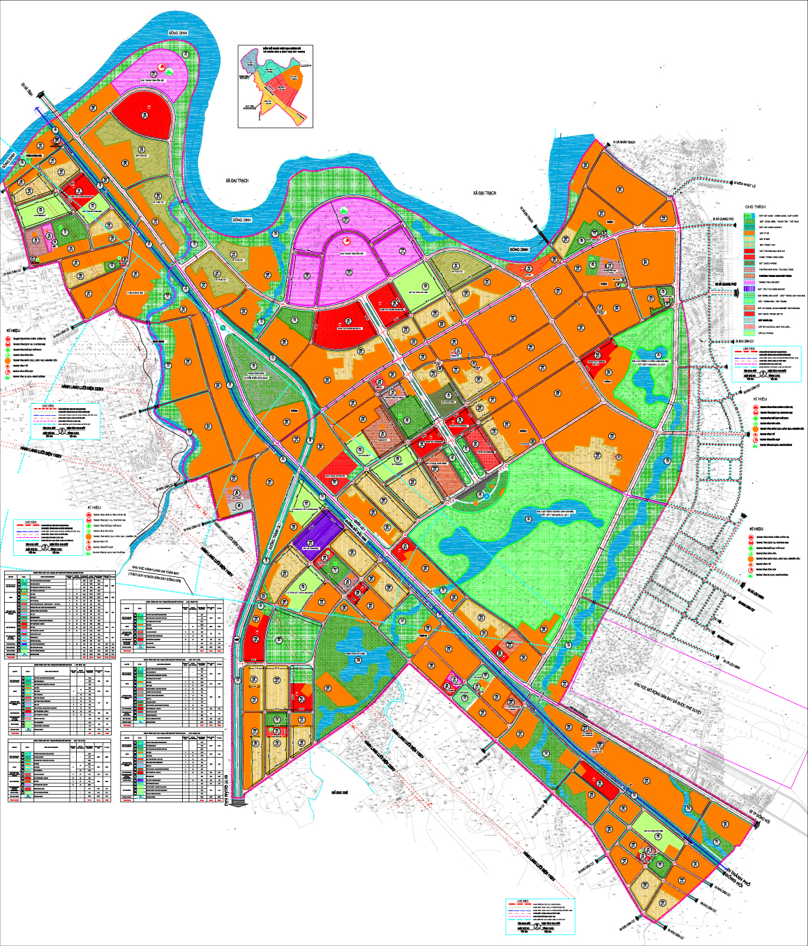 Bản đồ quy hoạch thành phố Đồng Hới phân khu Khu vực cửa ngõ phía Bắc