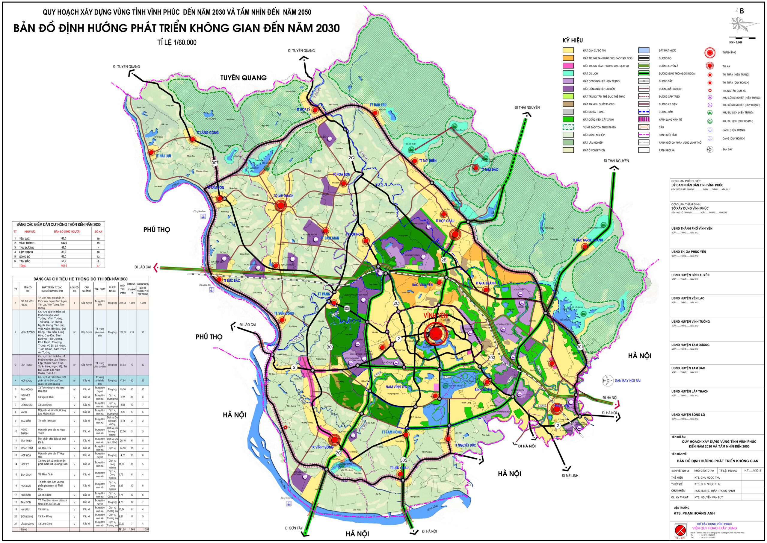 Bản đồ quy hoạch giao thông tỉnh Vĩnh Phúc