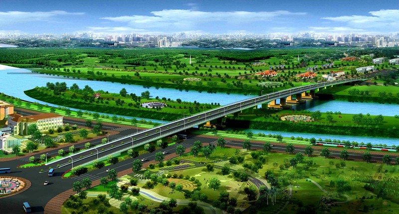Phối cảnh tuyến đường trung tâm thành phố Biên Hòa