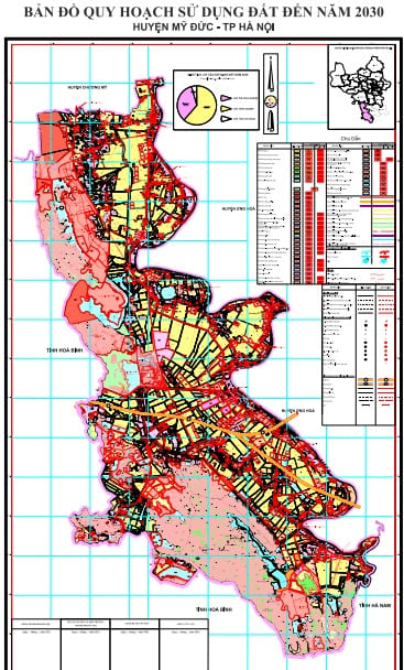 Bản đồ quy hoạch sử dụng đất đến 2030, huyện Mỹ Đức