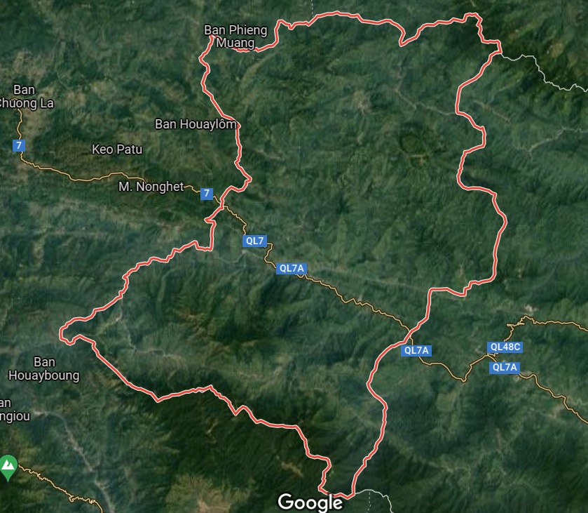 Huyện Kỳ Sơn trên Google Satellite