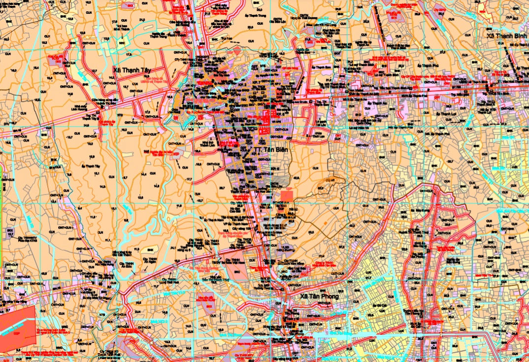 Xem bản đồ giao thông huyện Tân Biên được xác định trên bản đồ quy hoạch sử dụng đất huyện Tân Biên thời kỳ 2021-2030