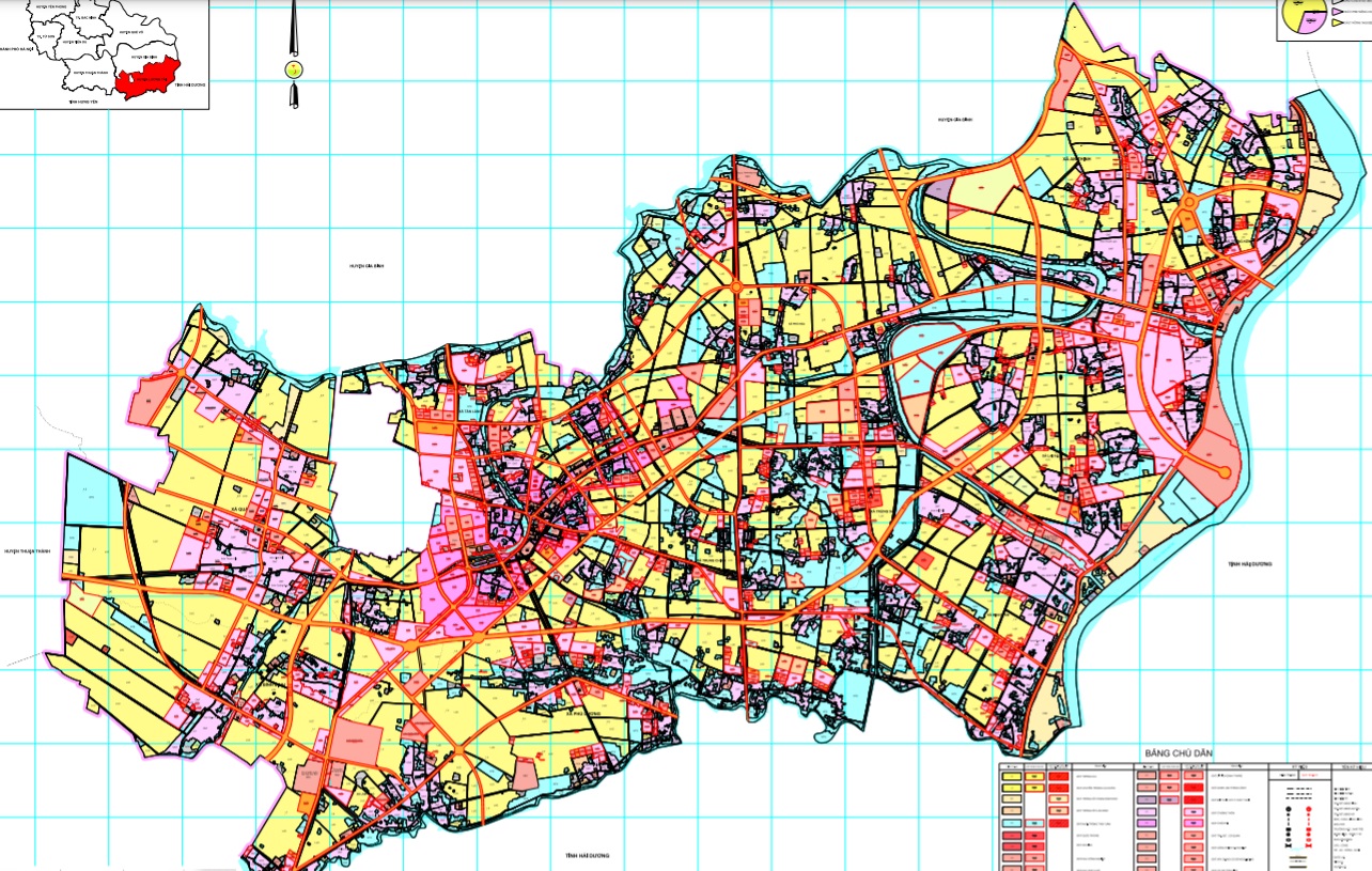 Xem Bản đồ quy hoạch giao thông được xác định theo bản đồ quy hoạch sử dụng đất huyện Lương Tài đến 2030