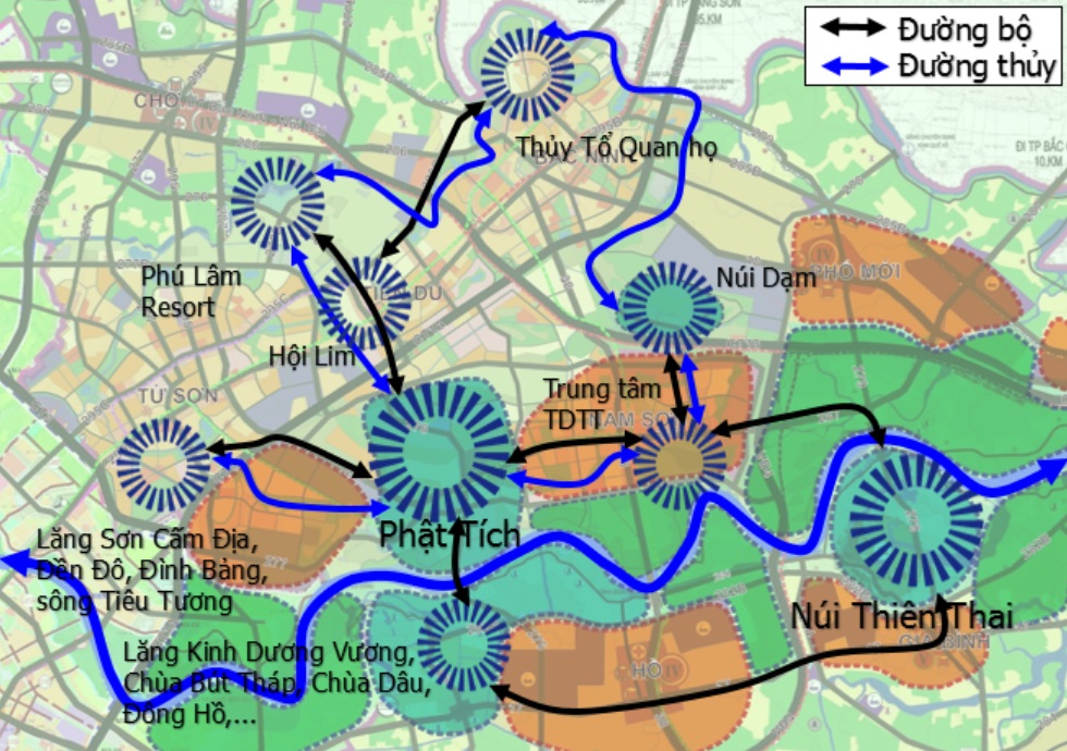 Bản đồ Quy hoạch giao thông đường thủy của Thành Phố Từ Sơn