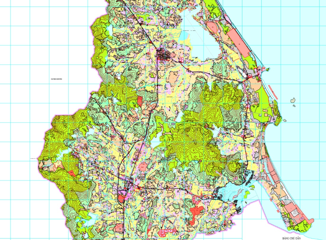 Bản đồ quy hoạch giao thông được xác định theo bản đồ quy hoạch sử dụng đất năm 2021