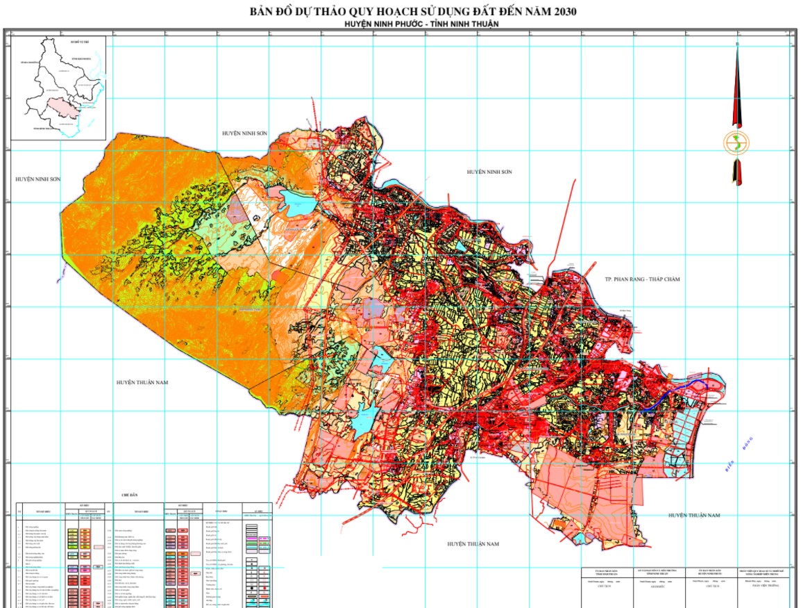Bản đồ quy hoạch sử dụng đất huyện Ninh Phước đến 2030