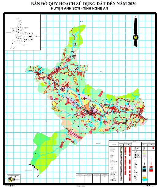 Bản Đồ Quy Hoạch Sử Dụng Đất 2021-2030 Huyện Anh Sơn