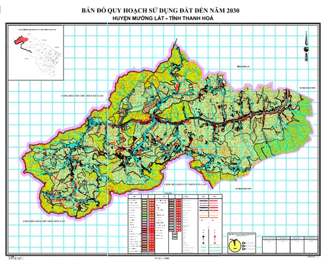 Bản đồ quy hoạch sử dụng đất đến 2030, huyện Mường Lát