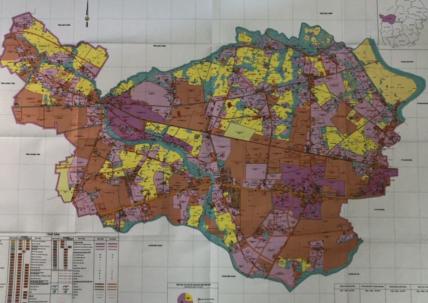 Bản đồ quy hoạch sử dụng đất huyện Cẩm Giàng 