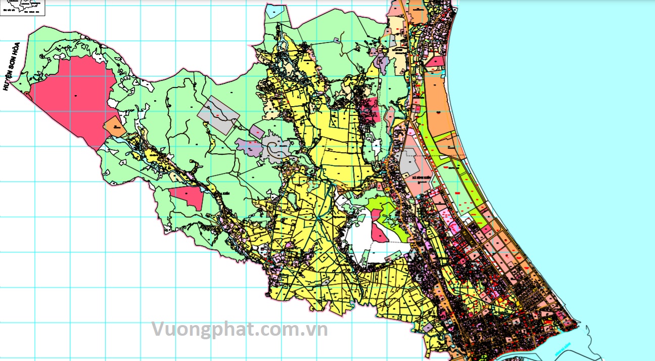 Bản đồ quy hoạch sử dụng đất thành phố Tuy Hòa 