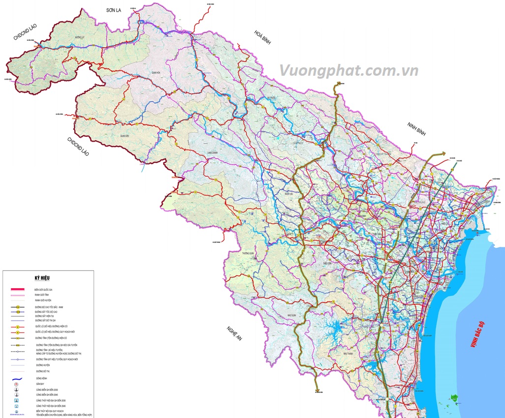 Bản đồ quy hoạch giao thông tỉnh Thanh Hóa đến 2030