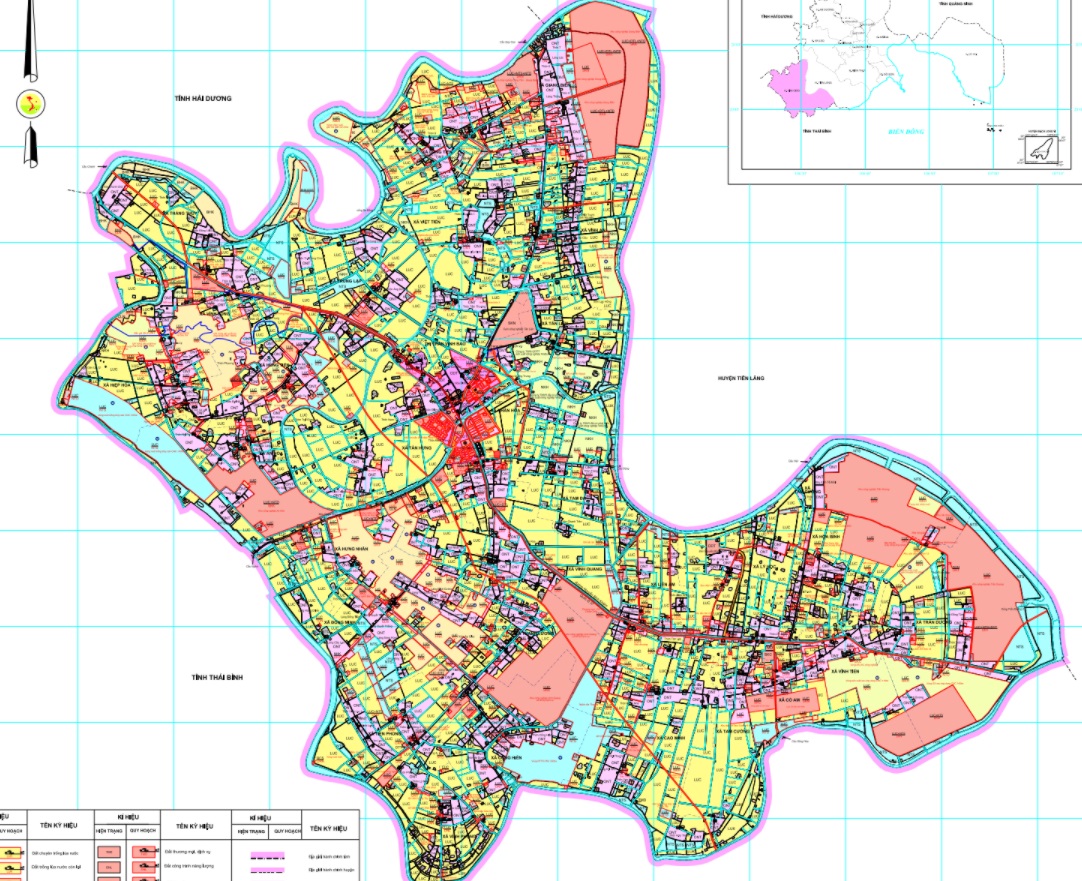 Xem quy hoạch giao thông được xác định trên bản đồ quy hoạch sử dụng đất huyện Vĩnh Bảo đến 2030