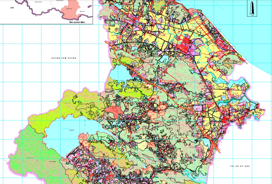 Bản đồ quy hoạch giao thông huyên Kỳ Anh được xác định theo Bản đồ quy hoạch sử dụng đất đến 2030 huyện Kỳ Anh