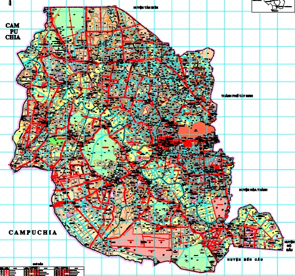 Bản đồ quy hoạch sử dụng đất huyện Châu Thành đến 2030