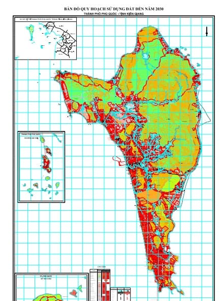 Bản đồ quy hoạch sử dụng đất đến 2030, thành phố Phú Quốc