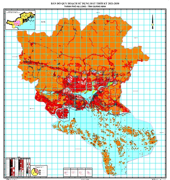 Bản đồ quy hoạch sử dụng đất thành phố Hạ Long đến 2030