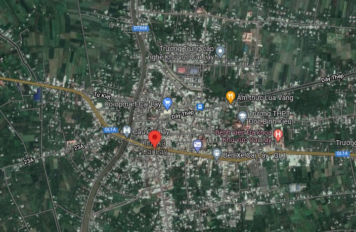Bản đồ quy hoạch giao thông, sử dụng đất thị xã Cai Lậy, tỉnh Tiền Giang thời kỳ 2021-2030